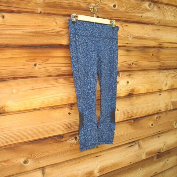 Lululemon Pace Revival Crops Leggings 22" Daisy Dust Illuminight Black / Black - Picture 5 of 10